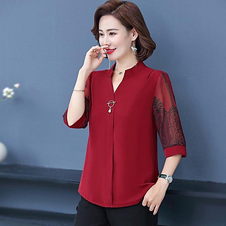 ️Có Big Size️Áo Kiểu Trung Niên Cho Bà Cho Mẹ Tay Dài Cổ Đức Sang TrọngÁO SƠ MI CÔNG SỞ TRUNG NIÊN SANG TRỌNG, LỊCH SỰ