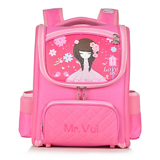 Balo chống gù lưng Mr Vui BLCG734-SG dành cho bé gái