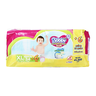 Tã Quần Bobby Siêu Khô Thoáng Size XL (12-17kg) 34 Miếng