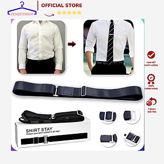 Dây Đai Giữ Áo Sơ Mi khi Sơ Vin thẳng đẹp có hộp Shirt Stay-dây nịt khít áo sơ mi co giãn cho nam nữ ZENZETSHOP PK02