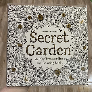 Postcard tô màu Khu vườn bí mật loại 96 trang 25cmx25cm - Tranh tô màu dành cho người lớn