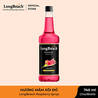 Siro Mâm Xôi Đỏ - LongBeach Raspberry Flavoured Syrup 740ml