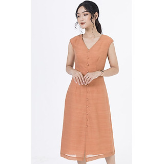 Đầm Ôm Midi Xẻ trước De Leah