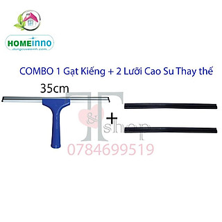 Cây Gạt Lau Kính Cầm Tay Nhựa Homeinno Lưỡi 35cm (KHÔNG CÁN INOX)