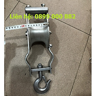 Puly kéo dây cáp điện bánh nhôm 150x80mm