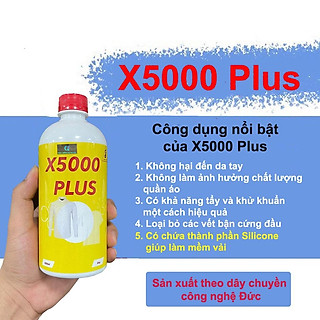 Thuốc tẩy X5000, nước tẩy trắng, tẩy mốc, vết ố quần áo, chăn ga