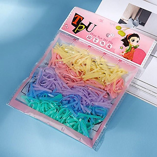 Bộ 100 thun buộc tóc Uniband – nịt buộc tóc - chun buộc tóc