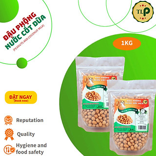 1KG ĐẬU PHỘNG NƯỚC CỐT DỪA TÂN LỘC PHÁT - COMBO 2 HŨ
