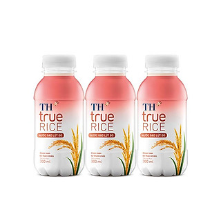 Combo 3 chai Nước gạo lứt đỏ TH true RICE