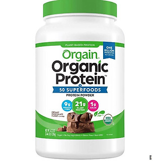 Bột đạm thực vật hữu cơ Orgain Organic Protein Hương Chocolate 1.20kg