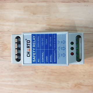 Rơ le an toàn phao điện 12v  Charto gắn ray