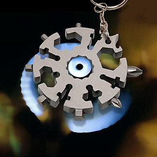 Móc khóa đa năng vặn ốc hình bông tuyết