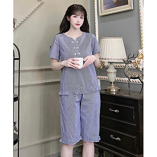 đồ bộ mặc nhà mẫu lửng vải kate