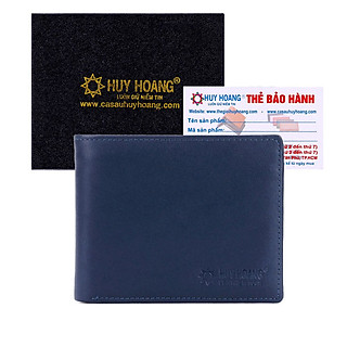 HJ2137 - Bóp nam Huy Hoàng cao cấp màu xanh dương