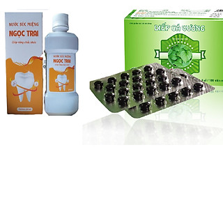 TPBVSK Diếp cá vương& Thực phẩm bảo vệ sức khỏe Nước Súc Miệng Ngọc Trai