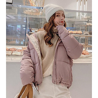 Áo khoác phao nữ Hàn Quốc phao ngắn mẫu mới 2019