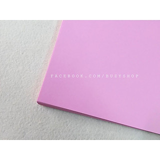 Giấy Màu, Bìa Màu, Giấy Làm Thiệp, Scrapbook (A4) (Xấp 10 Tờ) (Hồng phấn)