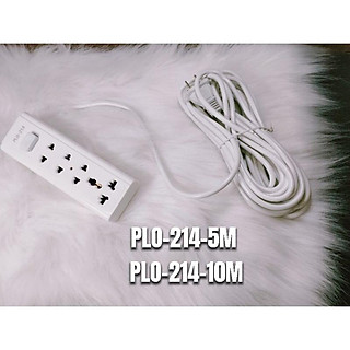 Ổ cắm PLO-214 3 lỗ cắm thường 1 lỗ cắm 3 chấu