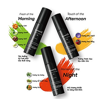 Set Combo Xịt Thơm Quần Áo Đa Năng Dành Cho Nam [MORNING + AFTERNOON + NIGHT]