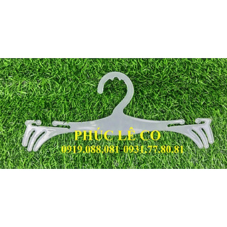 Móc nhựa treo đồ lót combo 50 cái màu trắng trong