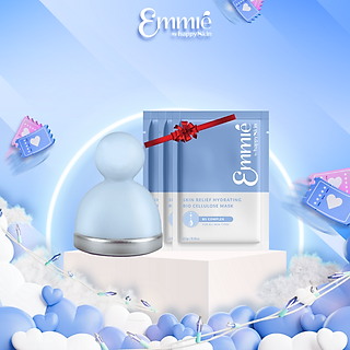 Combo làn da hoàn hảo hơn: 1 thanh lăn lạnh se khít lcl + 3 mặt nạ sinh học phục hồi B5 Complex Emmié by Happyskin