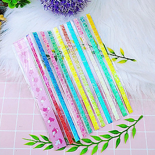 Combo 100 giấy xếp sao kim tuyến đẹp (màu ngẫu nhiên)