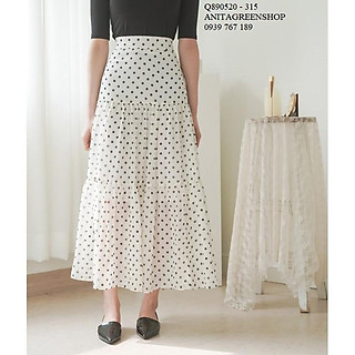 Q890520 CHÂN VÁY VOAN CHẤM BI