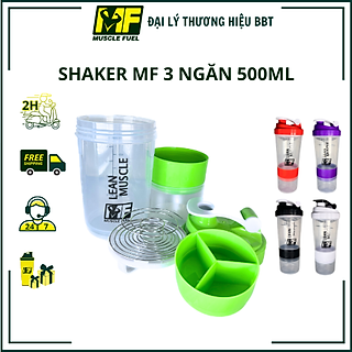 Bình lắc( Shaker) 3 ngăn 500ml có con lắc lò xo