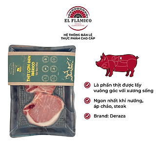 Thịt cốt lết heo đen Iberico (khay 300g)