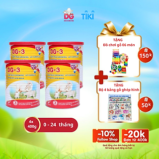 Combo 4 lon Sữa Dê DG3-400gr