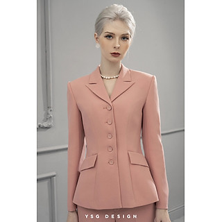 Vest hồng phấn cổ điển thiết kế YSG DESIGN