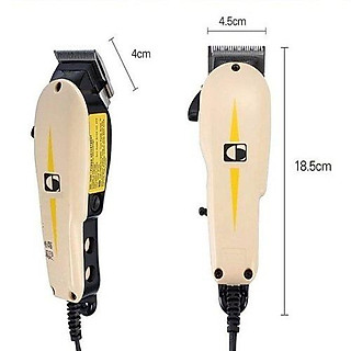 TÔNG ĐƠ CẮT TÓC CÓ DÂY CR808 Cao Cấp Kèm Lược, Kèm Chân Cữ Cố Định Lượng Độ Dài Sợi Tóc Thao Tác Cắt Tạo Mẫu Tóc