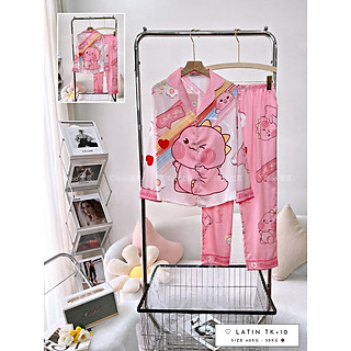 Đồ Bộ Pijama Nữ Chất Lụa Latin Cao Cấp Thiết Kế - Mã 06