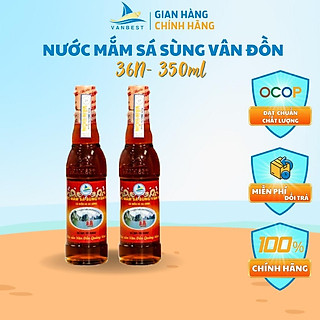 Nước mắm sá sùng Vân Đồn Vanbest đỏ 36N độ đạm chai 350ml, nước mắm sá sùng chính hãng lên men tự nhiên thượng hạng