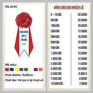 hoa cài đại biểu mẫu 2