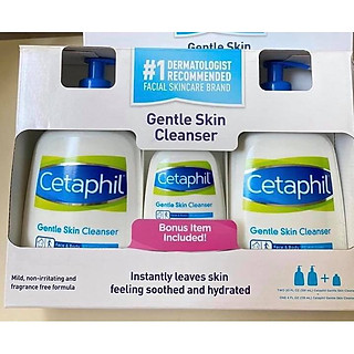 sữa rửa mặt cetaphil gentle skin cleanser nhập khẩu mỹ sét 2 chai