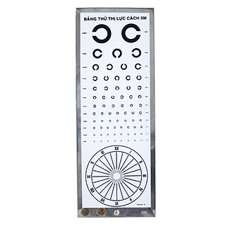 Bảng Đèn Thử Thị Lực chữ C Led Inox Có Núm Điều Chỉnh Độ Sáng