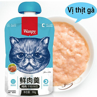 Súp thưởng cho mèo Wanpy tuýp 90gr có nắp vặn