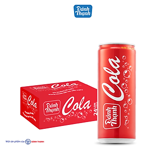 Thùng 24 lon Lon Nước Khoáng Thiên Nhiên Có Ga Đảnh Thạnh Khoáng Cola 330ml