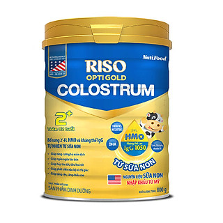 SỮA BỘT RISO OPTI GOLD COLOSTRUM 2+ CHO TRẺ TRÊN 2 TUỔI - 800G
