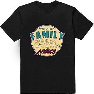 Áo Thun Gia Đình 3 Người In Họa Tiết We Are Family Nyacs Màu Đen