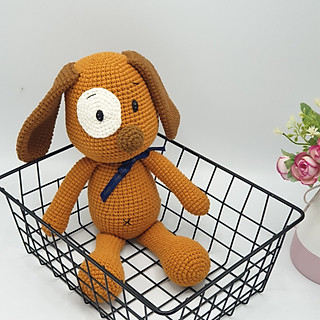Gấu bông móc len Amigurumi cao cấp - Chó tai to - SP000236