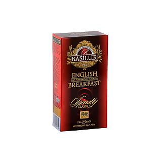 Trà đen Ceylon Basilur English Breakfast – Specially Classic – túi lọc 50g
