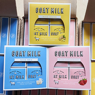 Xà phòng tắm trắng sữa dê Goat Milk Beauty Soap Hàn Quốc 90g - Từ sữa dê tươi
