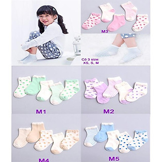 Combo 5 đôi vớ (tất) bé gái size S mẫu M1
