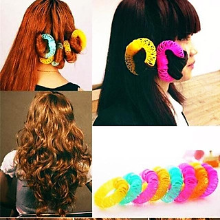 Bộ 8 uốn tóc lò xo không cần nhiệt