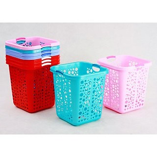 Sọt nhựa lổ vuông trung 33x33x38 cm