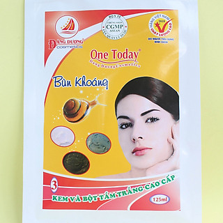 ONE TODAY - KEM VÀ BỘT TẮM TRẮNG CAO CẤP BÙN KHOÁNG - 125g