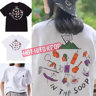 Áo Thun In Hình Jungkook Suga Jin V Taehyung Nhóm Nhạc BTS