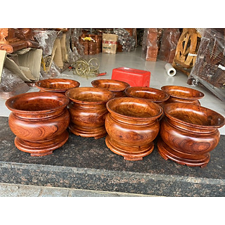 Bát nhang, lư hương gỗ hương cao cấp 16 CM